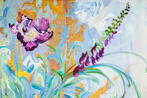 Peony And Fox Glove